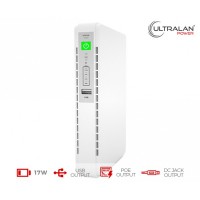 UltraLAN Micro UPS (DC, USB & PoE) - 17W 8.8AH